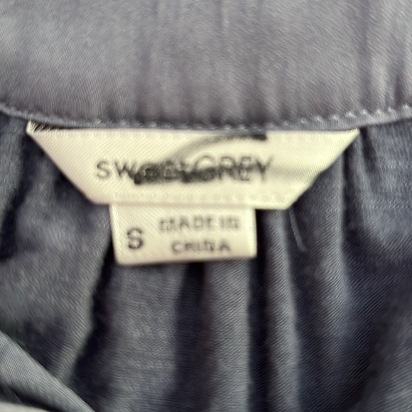 Sweet Grey Elegant Blue Sleeveless Top S - Picture 4 of 4